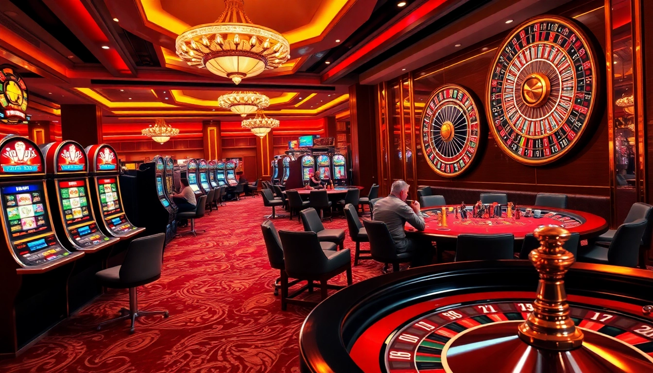Experience the excitement of https://ee88.law/ featuring vibrant casino activities with slot machines and poker tables.